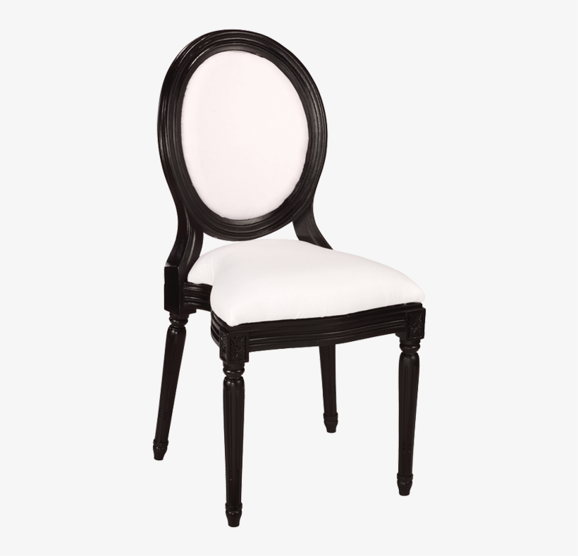 Montaigne Padded Chair Black And White Fire Retardant - Chair, transparent png #6201002