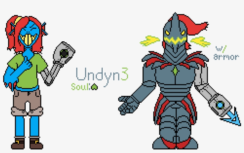 Undyn3 - Undertale Au, transparent png #6201195