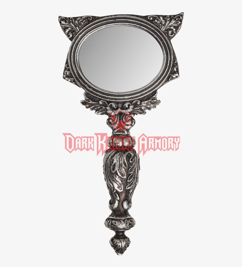 Alchemy Gothic Cat Hand Mirror Review, transparent png #6201583