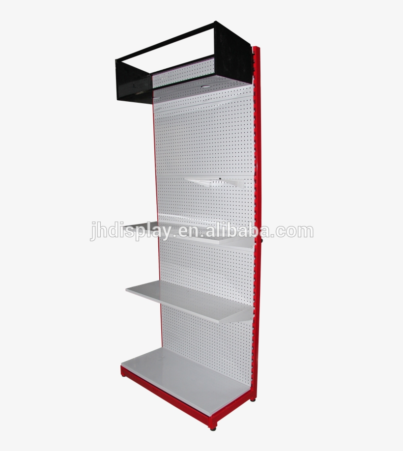 Single Sided Perforated Metal Sheet Display Stand Metal - Metal, transparent png #6201586