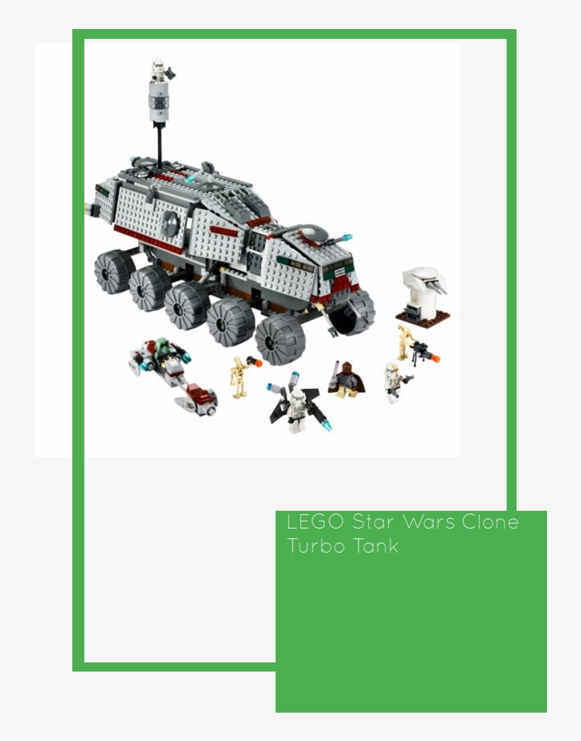 Lego Star Wars Clone Turbo Tank - Lego Tank Star Wars, transparent png #6201668