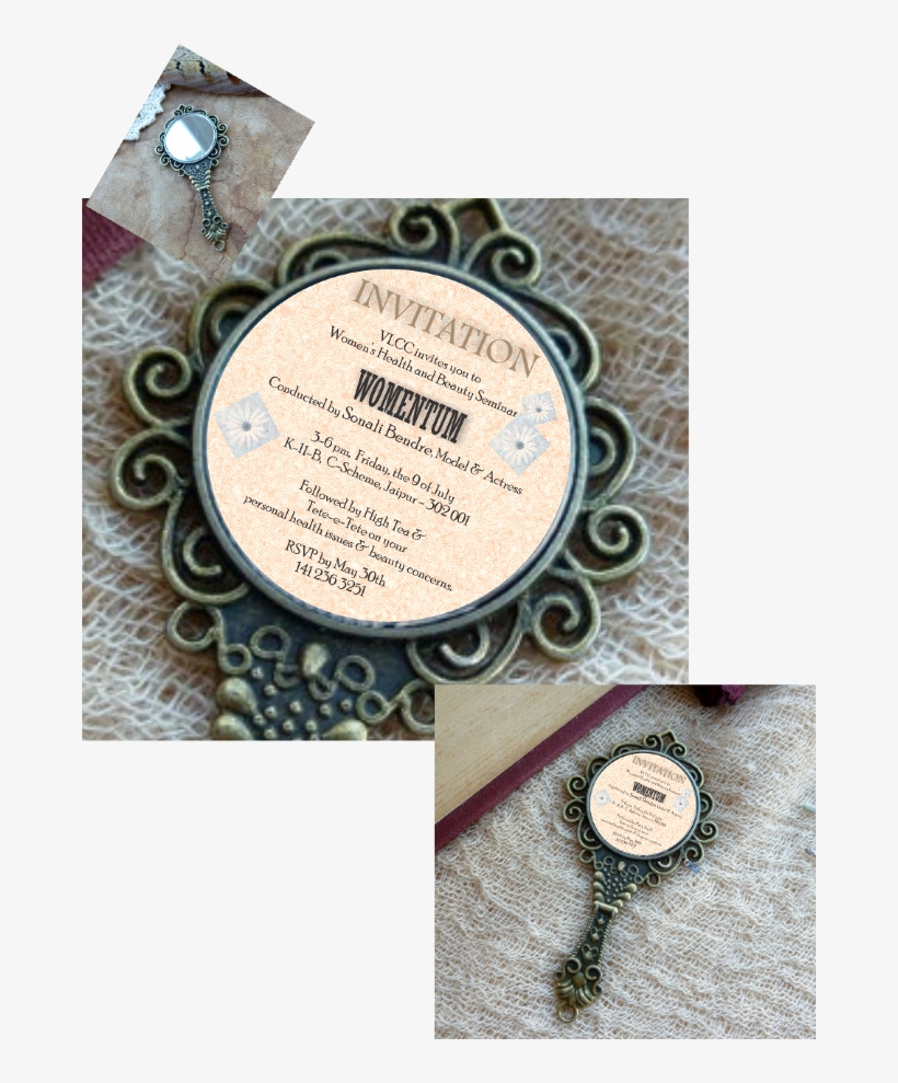 Carved Hand Mirrors Were Sent Out As Invitations To, transparent png #6202034