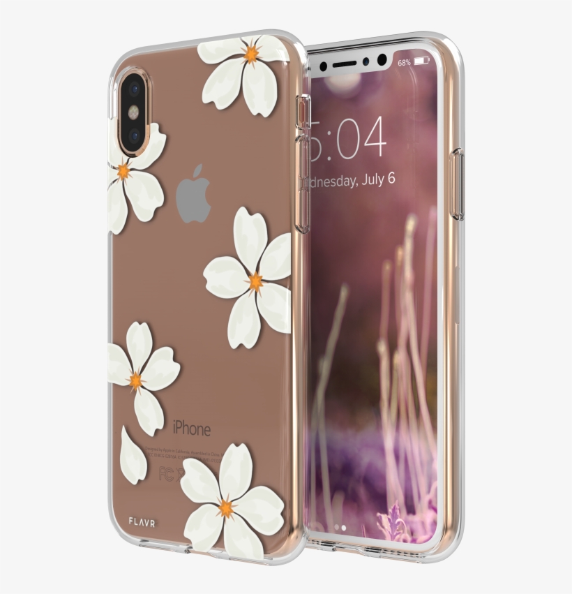 Iphone X/xs Flavr White Petals - Iphone 8/7/6s Plus Flavr White Petals Iplate Case, transparent png #6203162