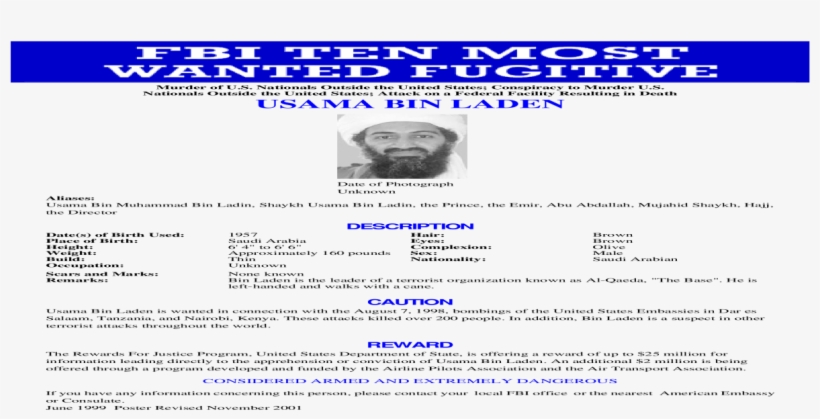 Fbi Ten Most Wanted Fugitives, transparent png #6204632