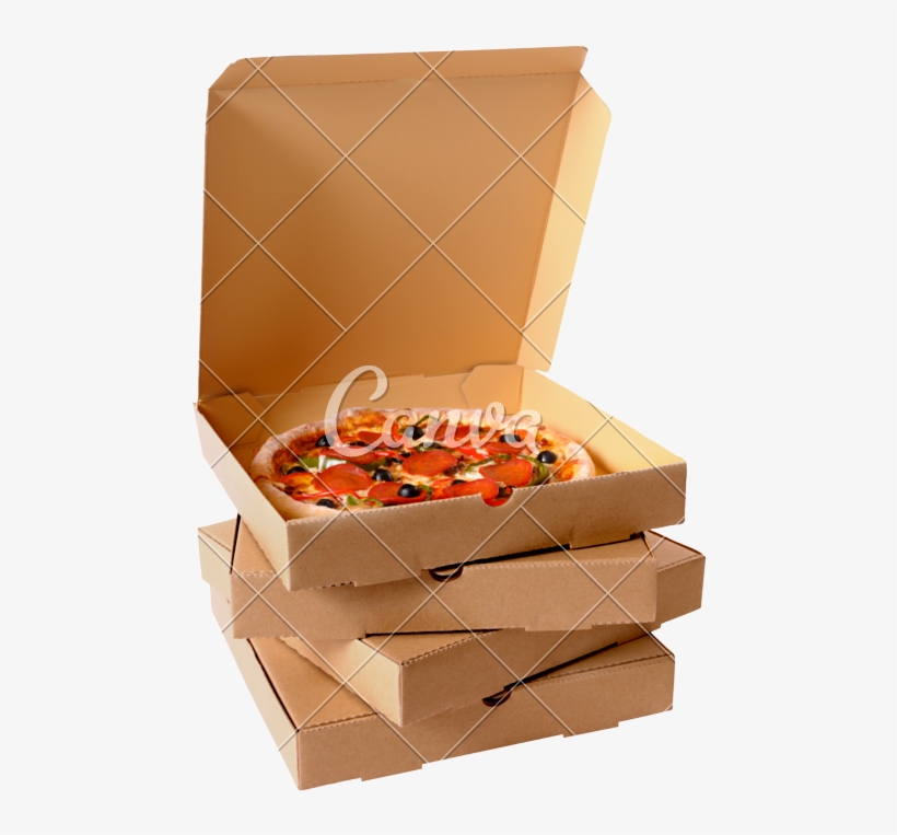 Stack Of Pizza Boxes Png Clip Art Black And White Library - Pile Of Pizza Boxes Transparent Png, transparent png #6204891