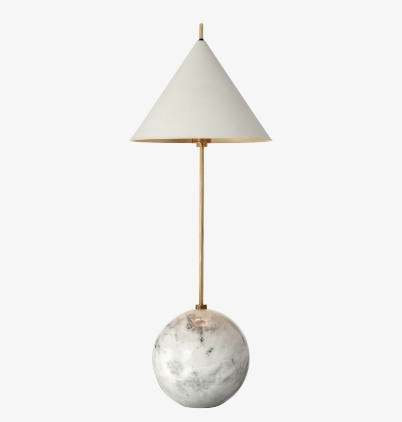 Cleo Orb Base Accent Lamp In Antique-burnished B - Visual Comfort Kw3118ab/wht Kelly Wearstler Cleo 21, transparent png #6205194