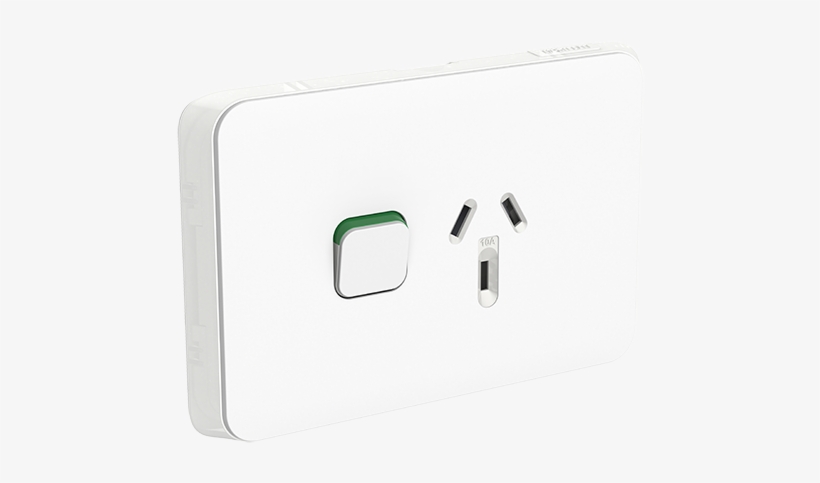 Single Switch Socket Outlet, Horizontal Mount, 250v, - Clipsal Iconic 3 Gang, transparent png #6205951