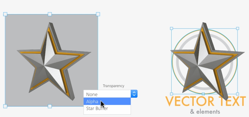 Mix Vectors And 3d Elements To Create Artwork In A - Make 3d Star In Illustrator, transparent png #6206822