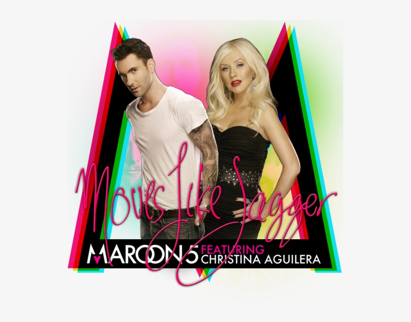 Maroon 5 Featuring Christina Aguilera - Moves Like Jagger Maroon 5 Christina Aguilera, transparent png #6206997