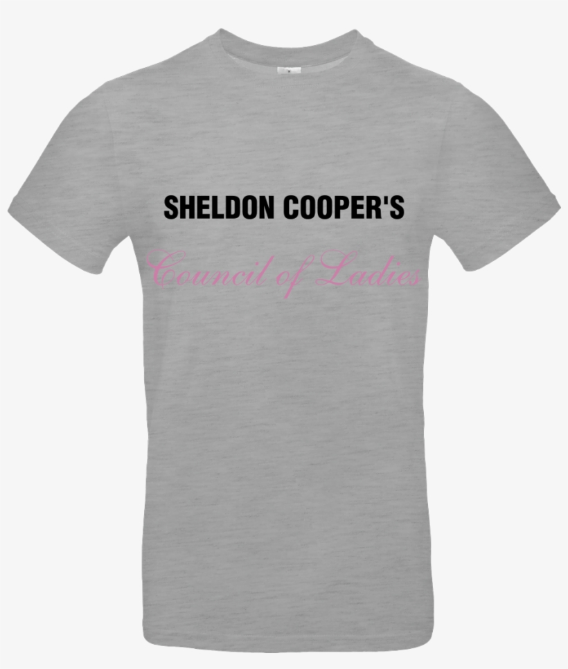 Sheldon Cooper's Council Of Ladies T-shirt B&c Exact, transparent png #6207060