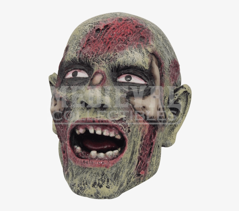 Groaning Zombie Head - Zombie Head Png, transparent png #6207274