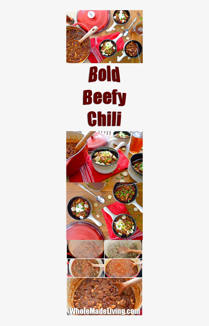 Bold Beefy Chili Pinterest Collage - Beef, transparent png #6207283