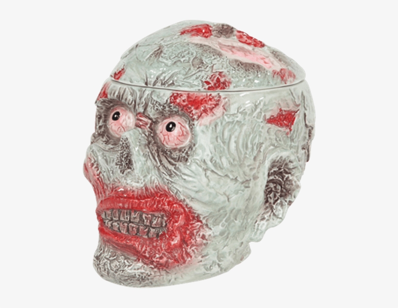 Zombie Head Cookie Jar - Pacific Giftware Zombie Head Halloween Ceramic Cookie, transparent png #6207505