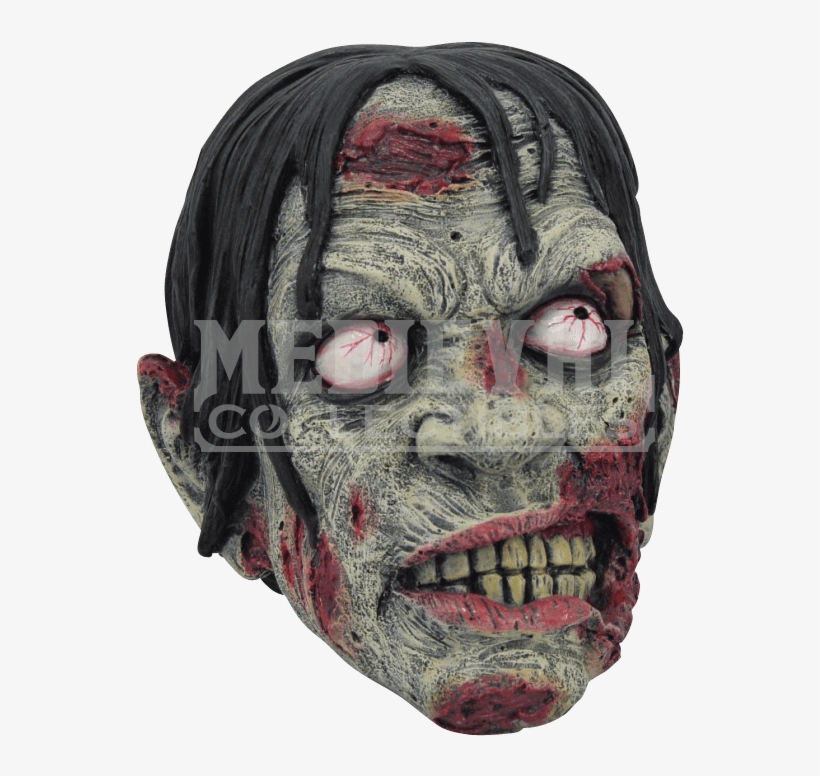 Undead Zombie Head - Zombie Heads, transparent png #6207620