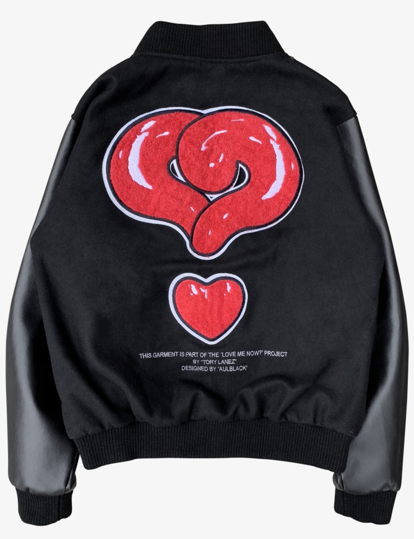 Black Letterman Jacket - Jacket, transparent png #6207625