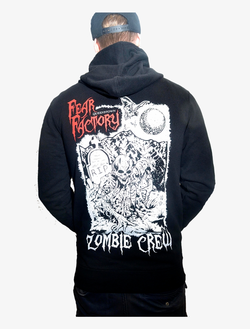 Fear-factory Queesntown Zombie Head Hoody Back, transparent png #6207696