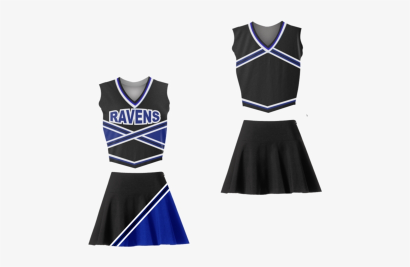 One Tree Hill Ravens Cheerleader Uniform Stitch Sewn - Tree Hill Cheerleading Uniform, transparent png #6207754