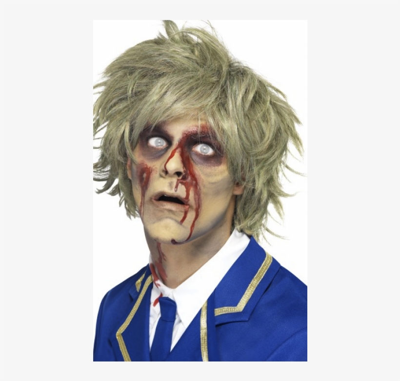 Zombie Wig - Smiffy's Men's Zombie Halloween Fancy Dress Wig, transparent png #6207824
