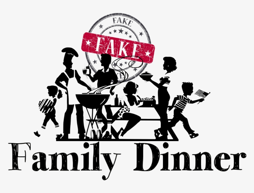 Fake Family Dinner Meatloaf And Garlic Smashed Potatoes - 4th Of July Potluck Invite, transparent png #6208964