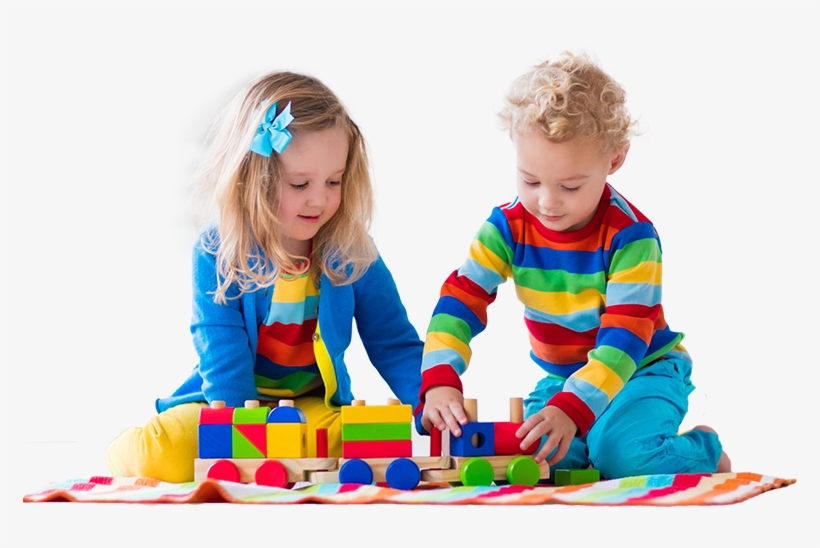 » Met Bixo Naar De Sterren Bixo - Children Playing With Wooden Train, transparent png #6208970