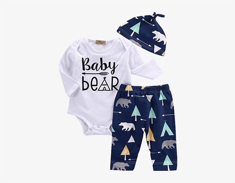 Quick View - Infant Baby 3pcs Outfits Long Sleeve Romper Tops +leggings, transparent png #6209046