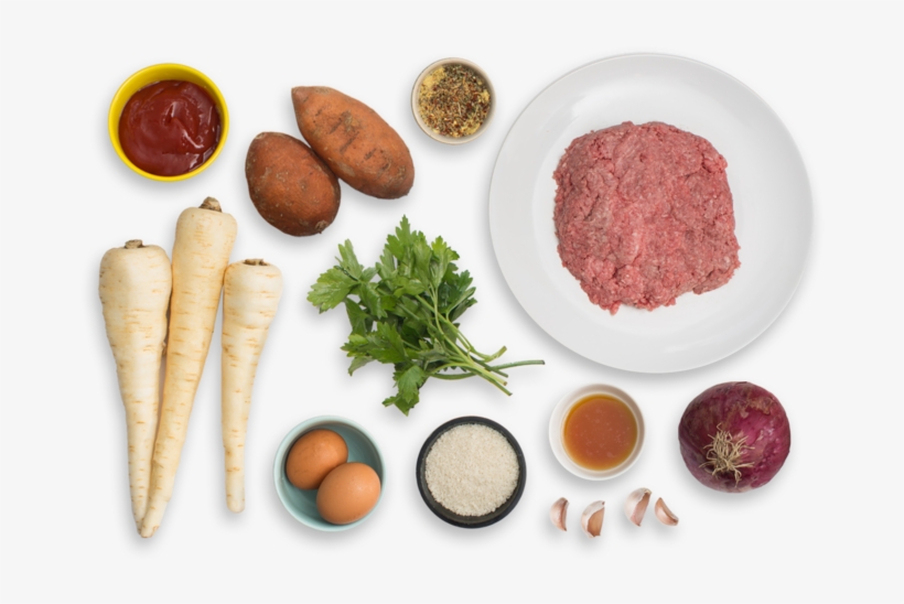 Meatloaf With Parsnip & Sweet Potato Oven Fries - Carrot, transparent png #6209258