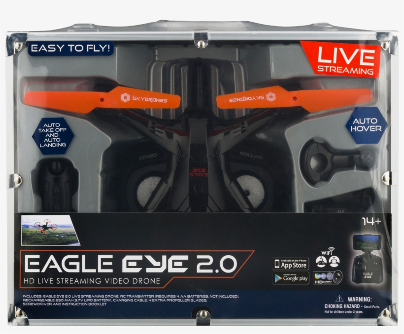 Sky Drones Hd Live Streaming Eagle Eye - Radio-controlled Car, transparent png #6209317