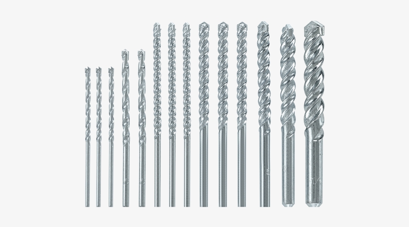 Bm5000 - Bosch - 14 Pc. Fast Spiral Rotary Masonry Bit Set, transparent png #6209986