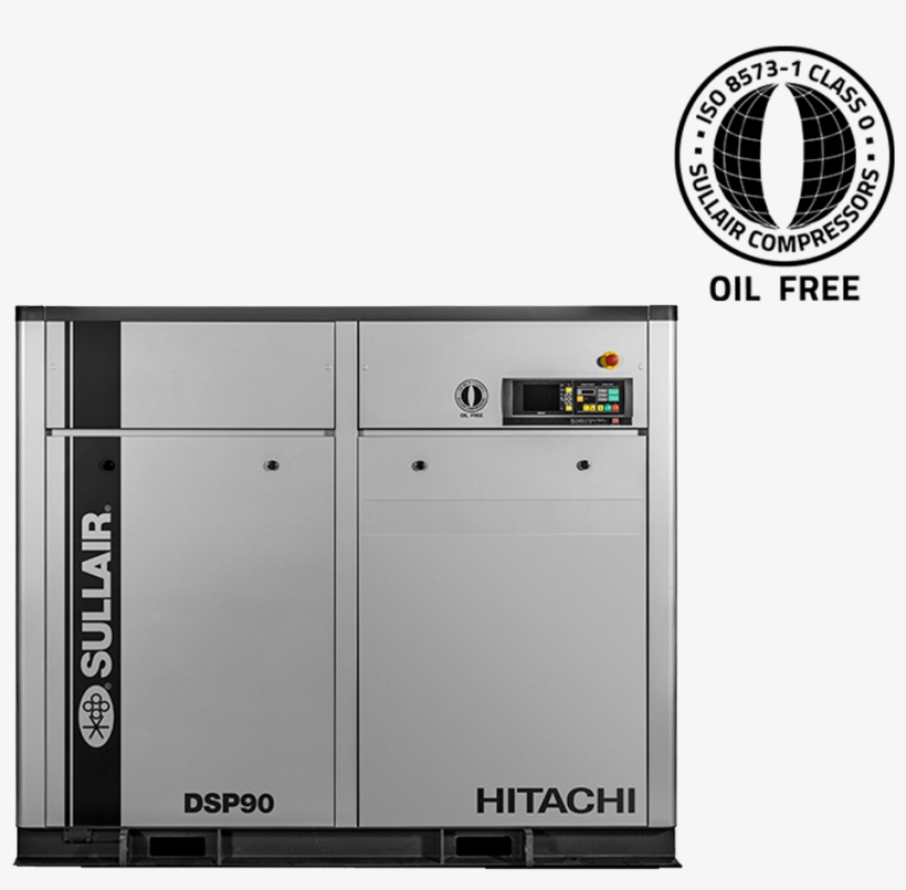 Dsp Series Oil Free Rotary Screw Air Compressor - Hitachi, transparent png #6210405