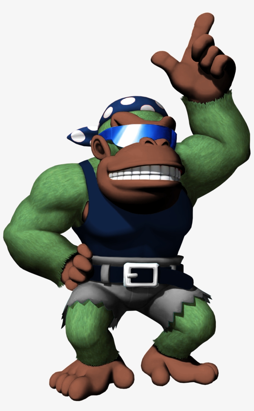 Jssb Funky Kong Alt 9 - Funky Kong Mario Kart Wii, transparent png #6210724