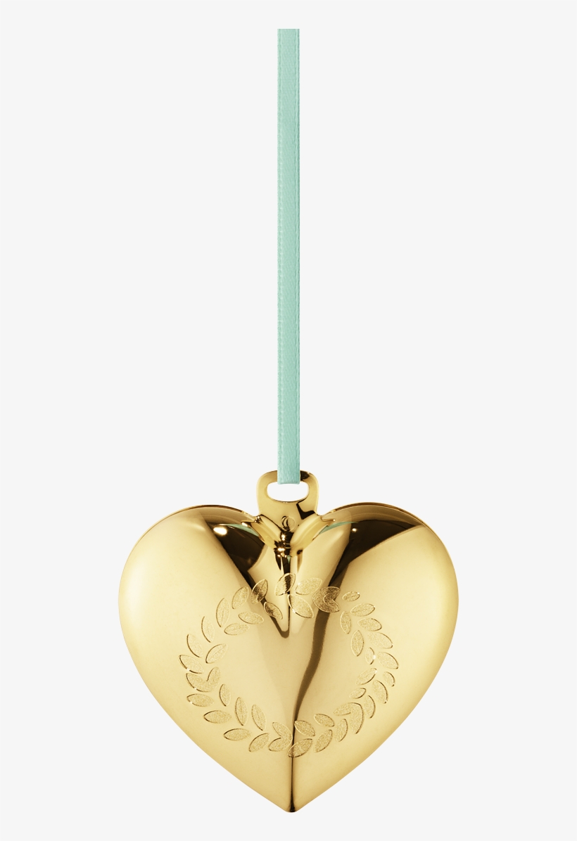 2016 Christmas Heart, Gold Plated Christmas Hearts, - Georg Jensen Palladium-plated Brass Christmas Heart, transparent png #6210971