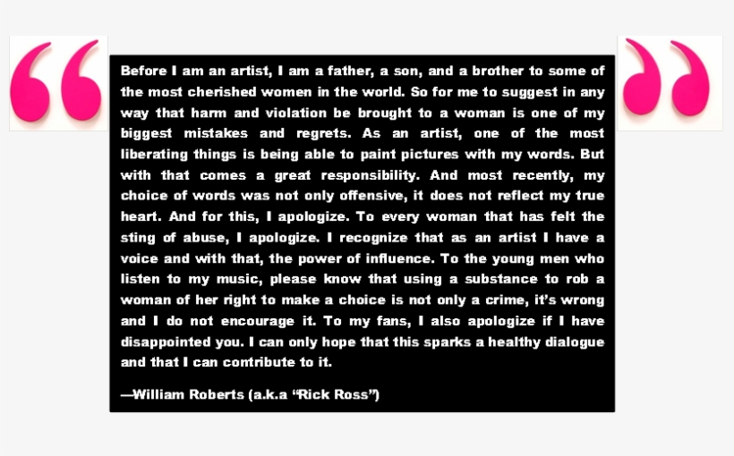 Rick Ross Loses Reebok Endorsement - Rose, transparent png #6211108