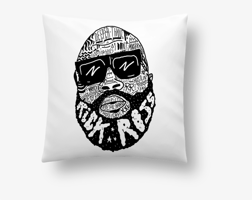 Coussin Synthétique Doux 41 X 41 Cm Rick Ross Head - Nick Cocozza, transparent png #6211256