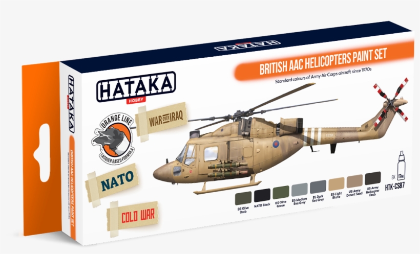 Htk-cs87 Orange Line British Aac Helicopters Paint - Hataka Hobby Late Ww2 Soviet Air Force Acrylic Paint, transparent png #6212721