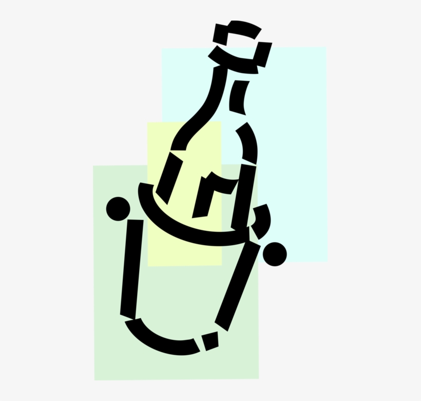 Vector Illustration Of Champagne Carbonated Sparkling - Illustration, transparent png #6214716