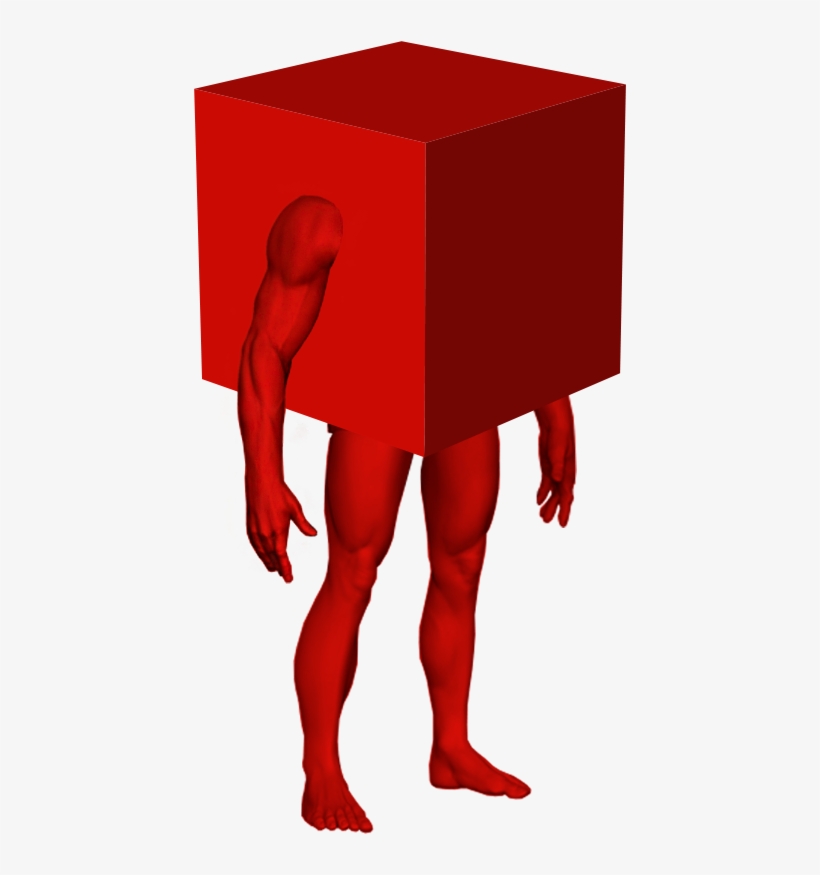 I Saw Someone Using My Cube Man In A Meme And Was Honoured - Cubeman Surreal Meme, transparent png #6215183