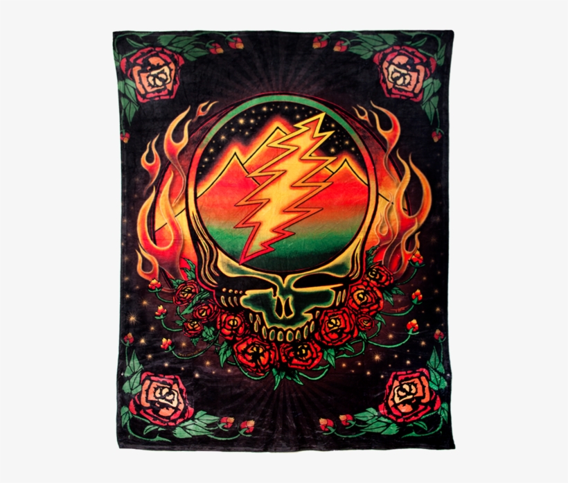 Fleece Blanket With A Grateful Dead Steal Your Face - Steal Your Face, transparent png #6215777