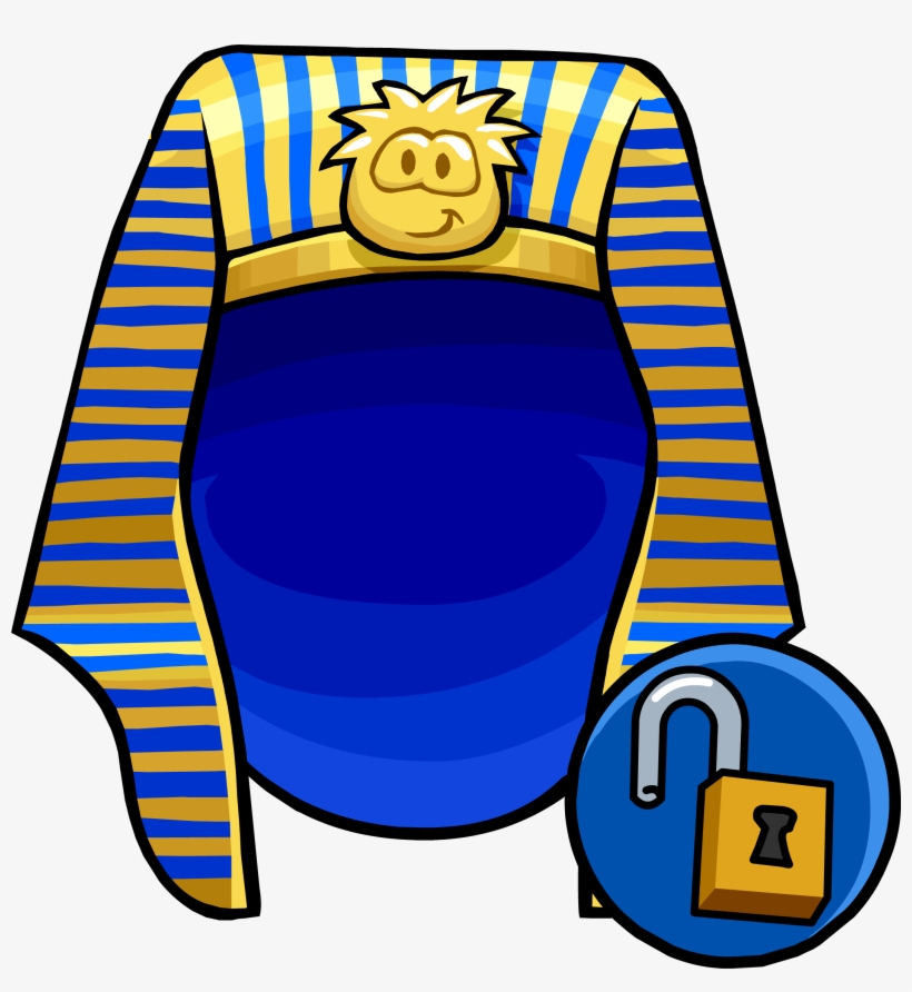 Pharaoh Headdress Unlockable Icon - Egyptian Pharaoh Headdress Png, transparent png #6216277