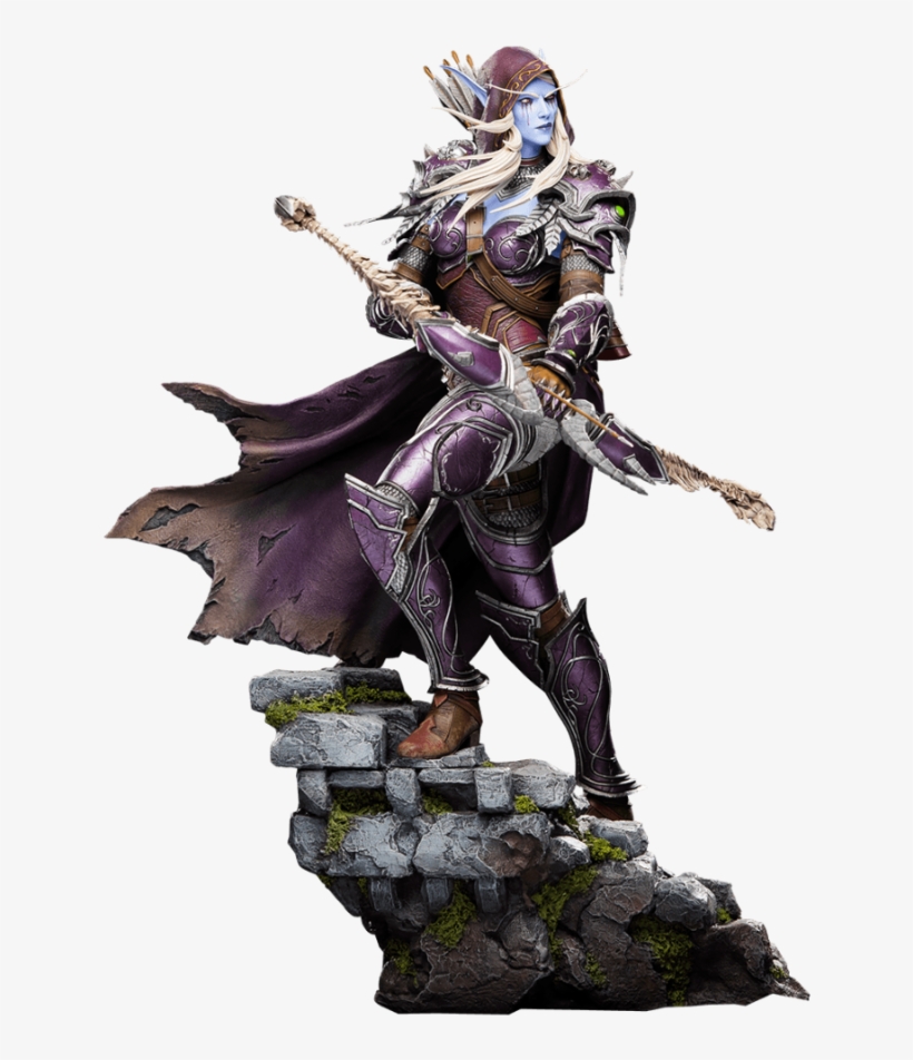 World Of Warcraft Sylvanas Statue 360 View - World Of Warcraft Sylvanas Statue, transparent png #6216490