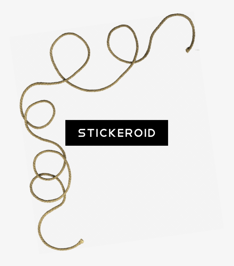Curly Rope - Line Art, transparent png #6218131