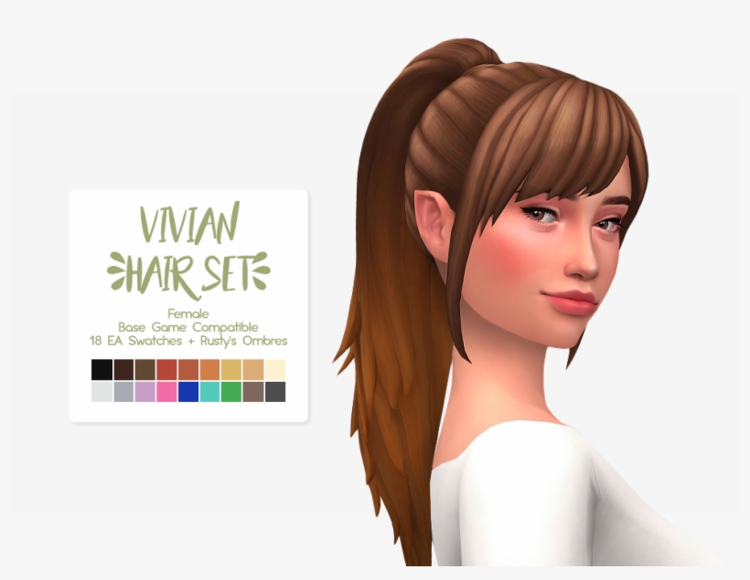 Sims 3 Website - Vivian Hair Sims 4, transparent png #6218388