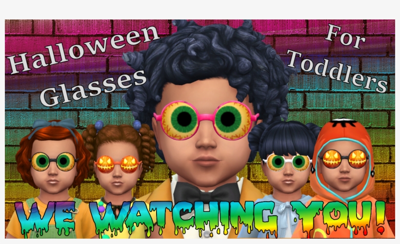 Halloween Glasses For Toddlers - The Sims 4, transparent png #6218586