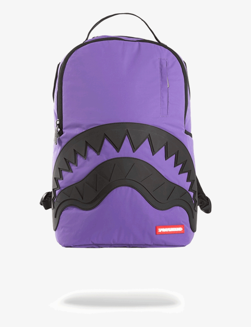 Purp 3m Purpleblackrubbershark Front 9376908b 13a5 - Sprayground Morado, transparent png #6218870