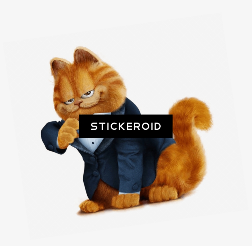 Garfield With Tuxedo Suit - Garfield, transparent png #6219454