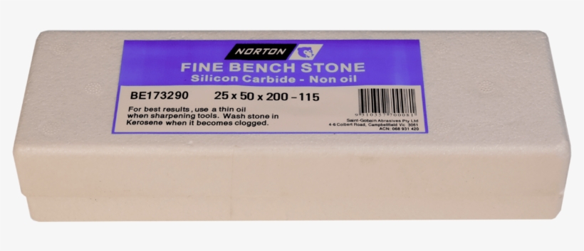 Norton / Bear Handyman Silicon Carbide 8″ X 2″ Non-oil - Label, transparent png #6221466