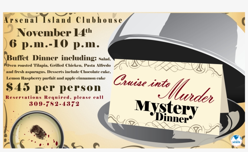 Murder Mystery Dinner - Murder Mystery Dinner Flyer, transparent png #6221932