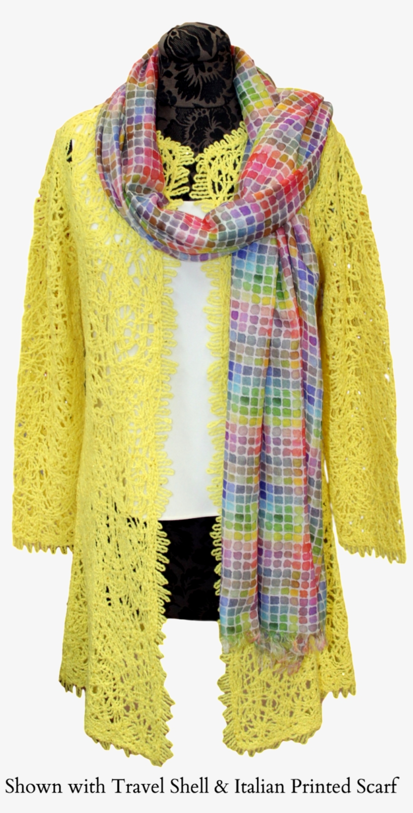 Cashmere Macramé Duster, transparent png #6222400