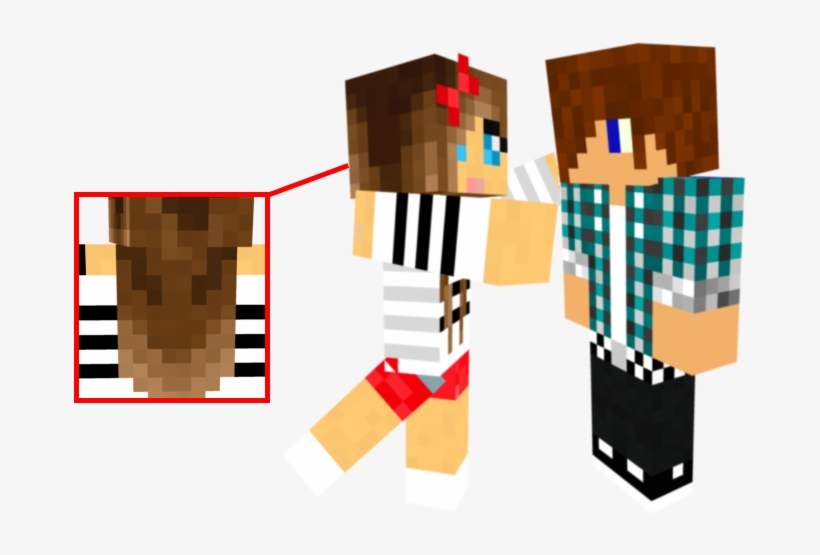 Minecraft Skins Girl And Boy, transparent png #6225009