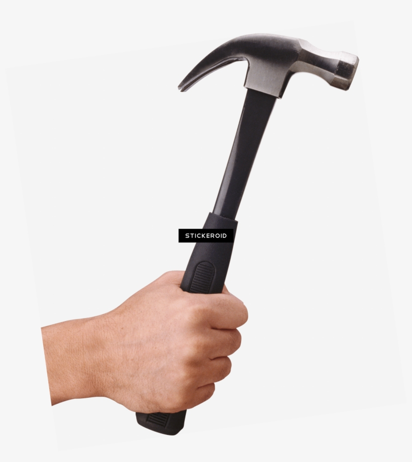 Hand Holding Hammer - Hand With Hammer, transparent png #6225485