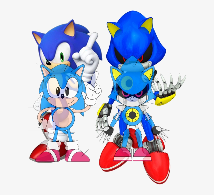 Mcsonicmetalcomp - Classic Metal Sonic, transparent png #6225906